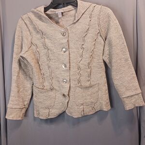 Cozy Beige Button-Up Cardigan
